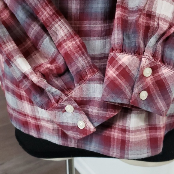 EUC Lucky brand plaid button-down shirt long sleeve Size XL - Picture 7 of 8